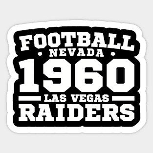 Football Nevada 1960 Las Vegas Raiders Sticker